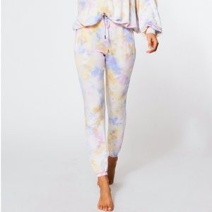 NWT Young Fabulous & Broke Juliette Tie Dye Joggers Small